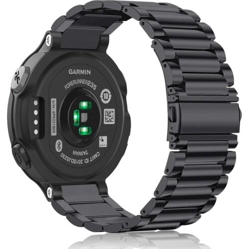 For Garmin Forerunner 235 230 220 630 620 735XT Luxury Stainless Steel Watch BandStrap Classic Smart Watch Bracelet with Adjust