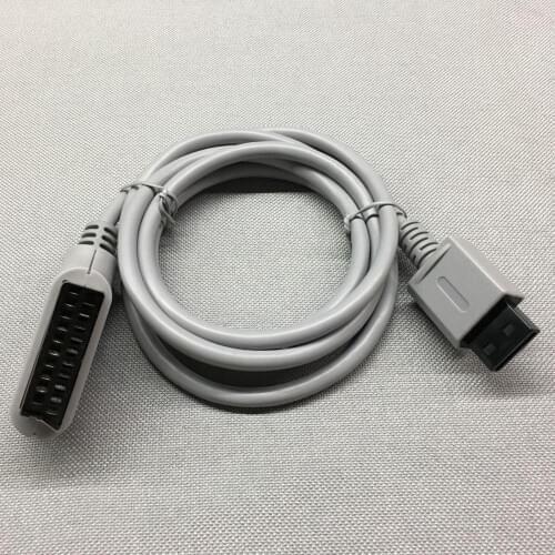 FZQWG EU Plug For Nintendo Wii Games Console PVC RGB Scart Video 720p/1080i HD HDTV AV Cable/Cord