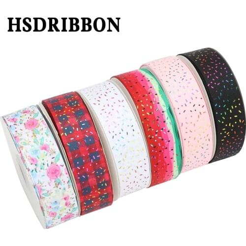 HSDRIBBON Free Shipping 38mm 1-1/2inch hsd-design custom Candy point hologram Series on Grosgrain Ribbon
