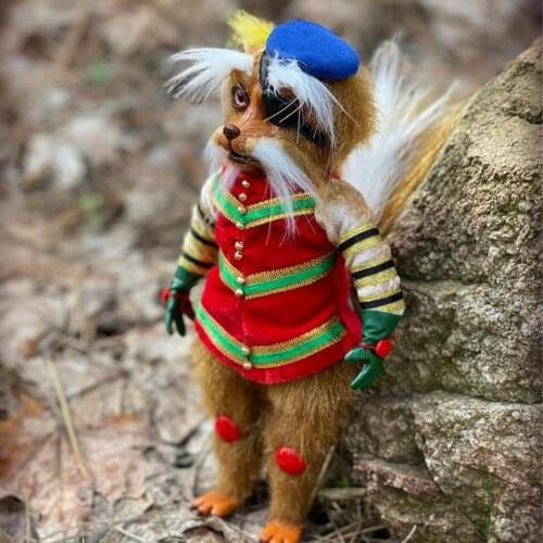 Long-haired horror Elf Toy Bloodcurdling Red Eyes Handmade Funny Present Plush Doll for Gift Funny Gifts