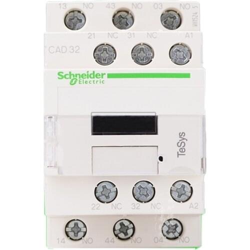 Contactor Intermediate Relay 24V 110V 220V 50 / 60hz Three Open Two Closed CAD32B7C / F7C / M7C Low Power AC 50/60hz Sealed