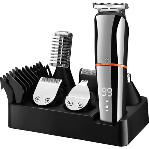 Surker Professional 5 In 1 Hair Clippers Electric Cordless Hair Machine Barber Trimmer For Men Multifunction Shaver Kit