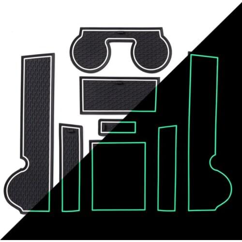 Anti-slip Car Door Rubber Cup Cushion Slots Mat For Mitsubishi Lancer Ralliart EVO X Galant Fortis EX 2008-2016 Pads Accessories