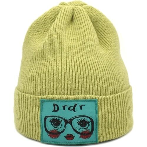 FUODRAO New Winter Wool knitted Beanie Hat Women Casual Hat Warm Skullies Cap Angora Pompom Gorros cap Z26