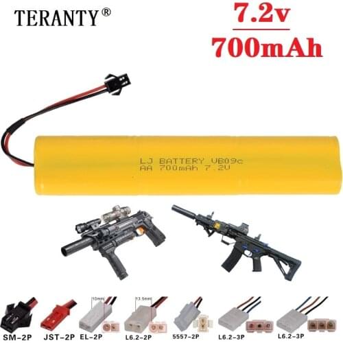 Upgrade 7.2v 700mah NiCD Battery For Rc Toys Cars Tanks Truck Robots Guns RC Boats AA 7.2v Rechargeable Battery 1pcs to 10 pcs