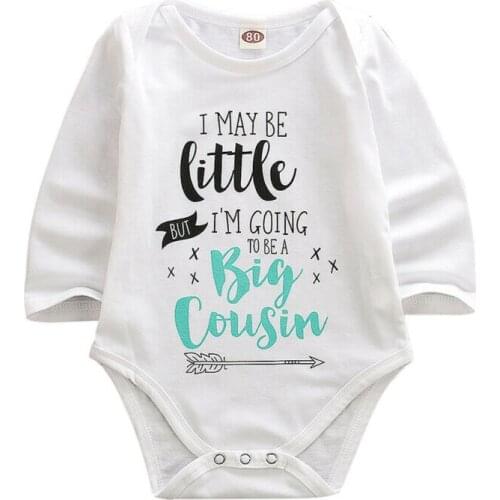 0-18M Newborn Kids Baby Boy Girl Clothes Long Sleeve Romper Jumpsuit Cute Sweet Cotton Letter print New born Outfit