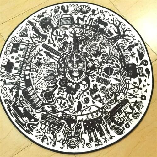 Wholesale carpet cushion basket round computer bedside bedroom living room kitchen bathroom carpet pad printing children