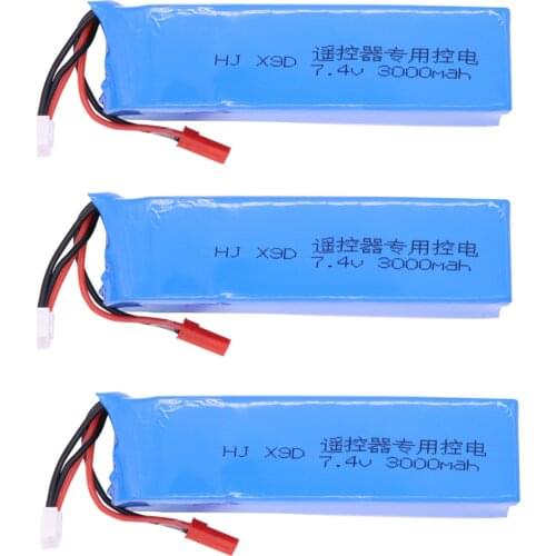 Original Lipo Battery for Frsky Taranis X9D Plus Transmitter Toy Accessories 2s 7.4V 3000mAh lipo battery wholesale
