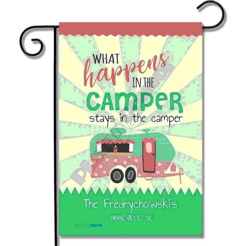 Garden Outdoor Flag Camping Personalized Campers 3D Full Printed Garden Flags Hanging House Decoration Double-sided Printing 05