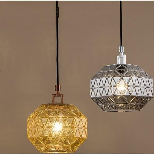 Nordic Light luxury glass led chandelier villa hotel guest room restaurant bar bedroom designer Chandelier
