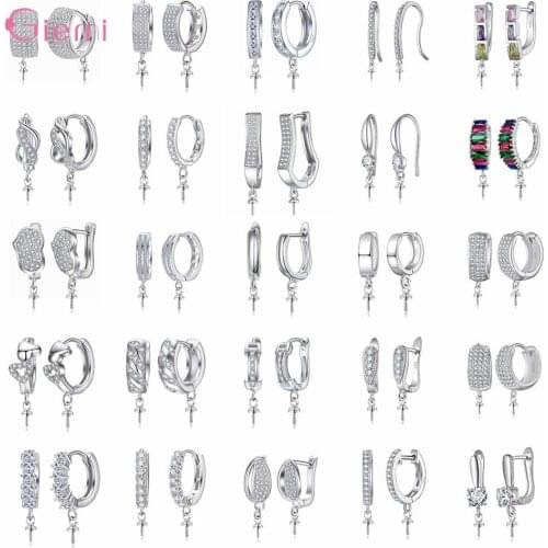 Multiple Models Super Women Nice Earrings Findings For Women DIY Jewelry Original 925 Earring Jewelry Components Sterling Silver