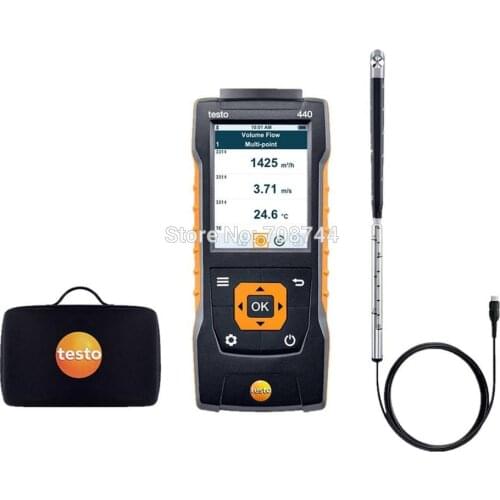 Fast Shipping Testo 440 - Air velocity and IAQ Measuring Instrument,16 mm Vane Kit 0563 4401 Ventilation Ducts Flow