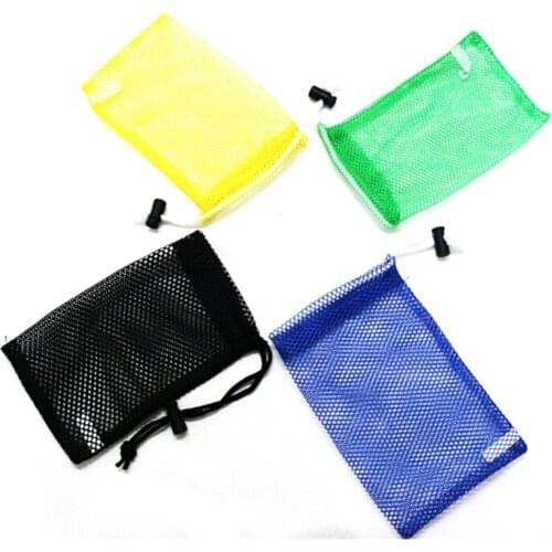 Outdoor Sport Nylon Mesh Bag Pouch Golf Tennis Balls Holder Golf Balls Storage Clasp Training Aid Bag