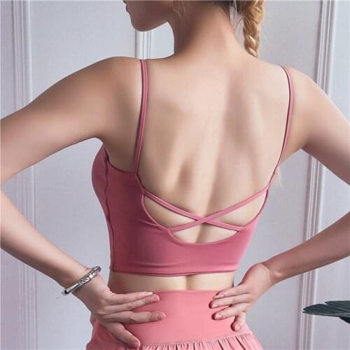 Sports Top Vest Beauty Back Sports Bra Top Shock-Proof Gathering High-Intensity Sport Bh Yoga Underwear Fitness Bra