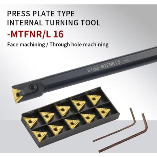 1 pcs S16Q-MTFNR16/S18Q-MTFNR16/S32T-MTFNR16 internal turning tool and TNMG16 carbide insert
