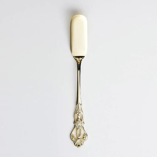 Japan scheduled purchasing hot brand gold silver hollow retro stainless steel tableware knife butter jam