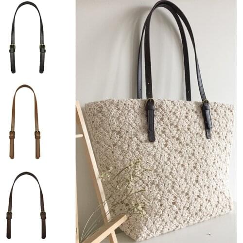 1PC Handbag Handle Strap Adjustable PU Leather Bag Strap for DIY Bag Accessories Long Shoulder Strap Bag Chain