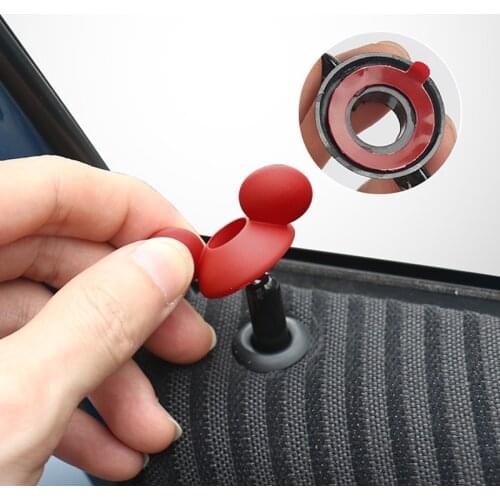 2pcs Car Window Door Lock Pin Sticker Cartoon Cute Decor Cover for Mini Cooper One S R55 R56 R60 R61 F54 F60 Car Accessories
