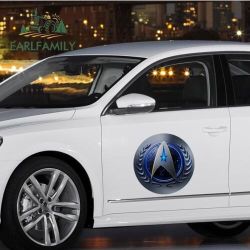 EARLFAMILY 43cm x 43cm for Star Trek Car Assessoires Stickers Personality Vehicle Decal Waterproof ScratchProof Anime Decoration