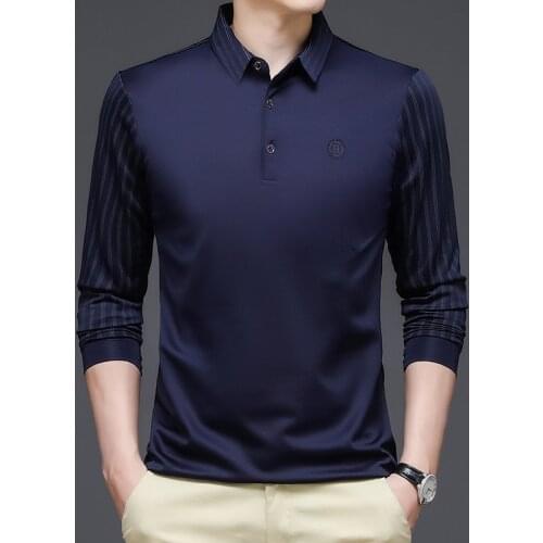 GOOHOJIO Long Sleeve Polos For Men