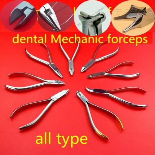 Dental material instrument stainless steel Multifunction clamp Mechanic plier olecranon Wire scissors moon plier trigeminal tool