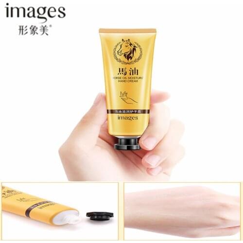 Images 100% Original 30g Horse Oil Moisturizing Hand Cream Nourish Anti-chapping Anti-Aging Hand Feet Care Cream for Men Women
