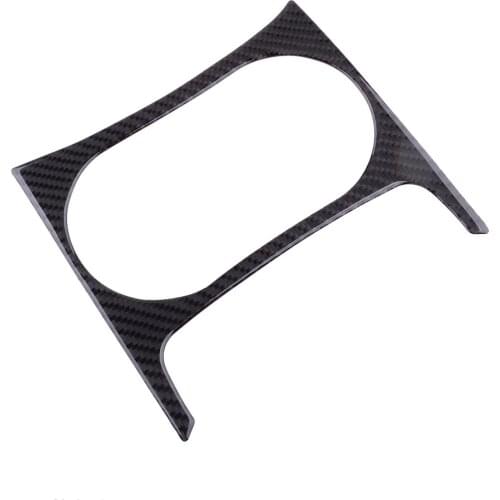 Carbon Fiber Console Water Cup Holder Panel Trim Cover Frame Fit For Audi Q5 SQ5 2013 2014 2015 2016 2017