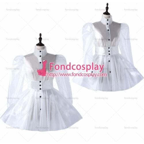 Sissy maid clear pvc dress lockable Uniform cosplay costume Tailor-made[G2213]