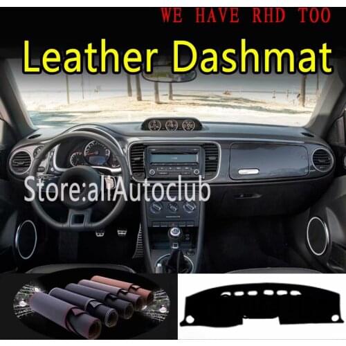 For Vw Volkswagen BEETLE Convertible 2011 - 2019 Leather Dashmat Dashboard Cover Prevent Sunlight Pad Dash Mat Carpet