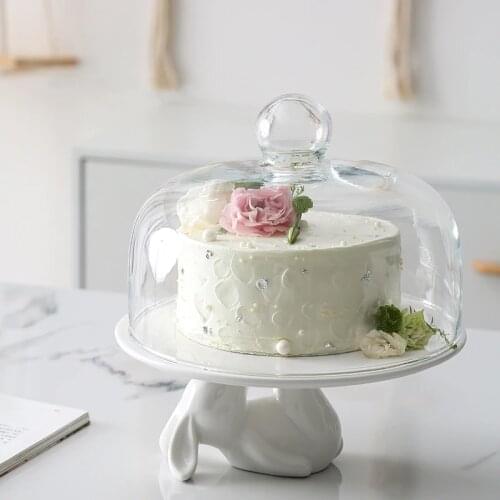 Cute Cartoon rabbit fruit Bread plate cake snack plate afternoon tea Dessert tray birthday party wedding decoration ceramic dish