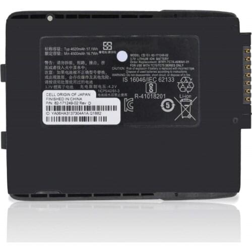 7XINbox 3.7V 4650mAh 17.1wh Original Battery 82-171249-02 For Symbol TC70 TC75 Series BTRY-TC7X-46MA2-01 N.Y.11742