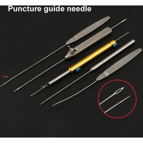 Cosmetic plastic face tissue puncture guide needle facial line carving instrument tool stainless steel facial peel guide breaker