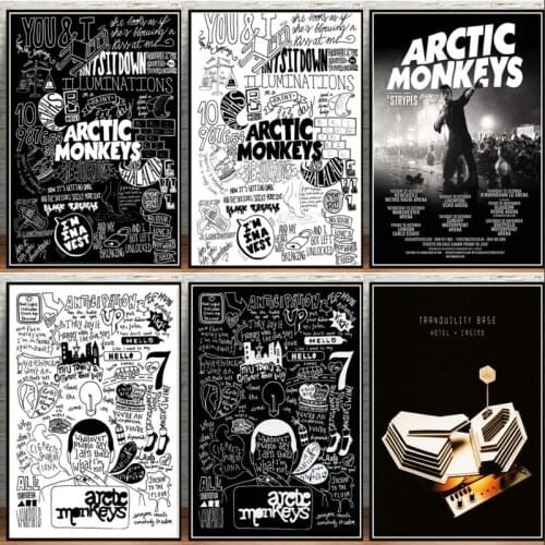 Posters and Prints Arctic Monkeys Music Band Quote Poster For Room Home Decor Wall Art Picture Canvas Painting