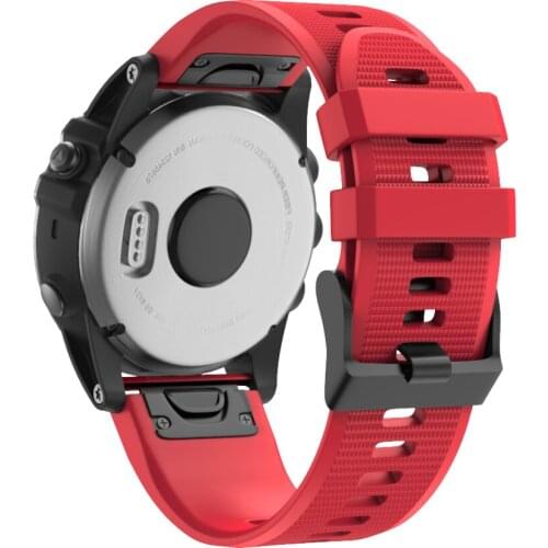 26 22MM Watchband Strap for Garmin Fenix 5 5X 3 3 HR Fenix 6X 6 6S S60 MK1 Watch Quick Release Silicone Easyfit Wrist Band Strap