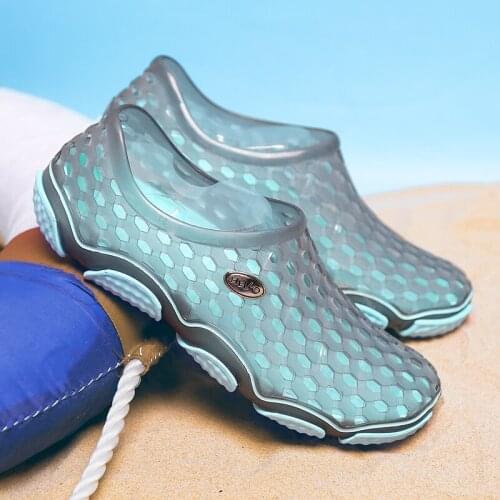 Summer womens sandals 2021 Mens Summer Shoes Casual Fashion Flip Flops Womens Slippers Beach Couples Jelly Shoes Insole EVA