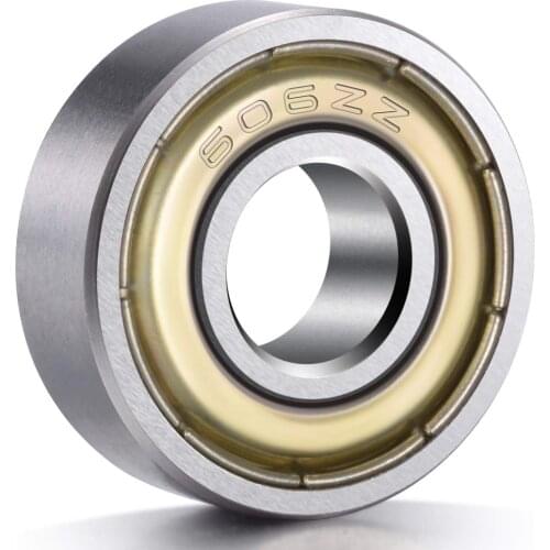 100pcs, 606ZZ Ball Bearings, Metal Shielded Miniature Deep Groove Ball Bearings (6mm x 17mm x 6mm)