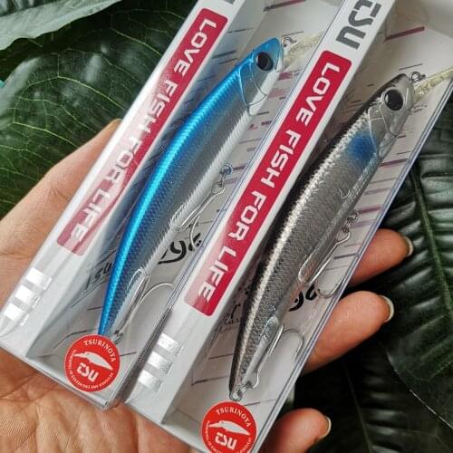 TSURINOYA 4pcs 110mm 22g Large Trout Fishing Lure Sinking Minnow DW77 Pike Seabass Jerkbait River Lake Hard Baits Crankbait