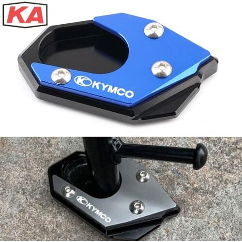 For KYMCO Downtown 200i 300i 350i 300 350 CT250 CT300 XCITING 250 300 Nikita Kickstand Extension Plate side Stand Enlarge Pad