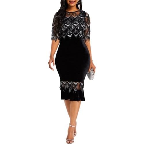 Plus Size Limited Vestidos Mujer Special Offer Sale Women Free Shipping 2020 Fashion Sexy Sequins Dresses Tight Dress
