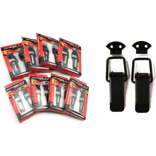 1 Pair Car Bumper Security Hook Lock Clips Quick Release Hook Clips Fastener for Universal Car Trunk - Small, Large