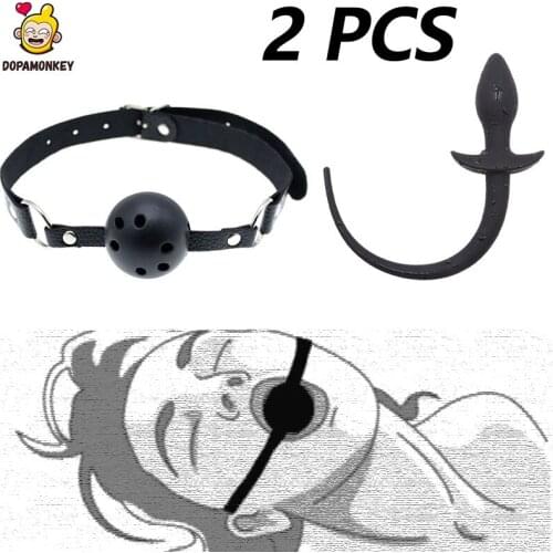 SM educate Ball Gag bondage open Mouth Gags Adult Sex Toys For Couple adult game BDSM Fetish Mouth Restraints Toy