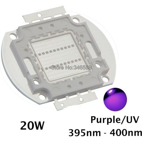 20W High Power LED Ultra Violet UV Light Chip 365nm-370NM,380nm-385nm,395-405nm,420nm-425nm DIY COB Light Source Epileds 42Mil