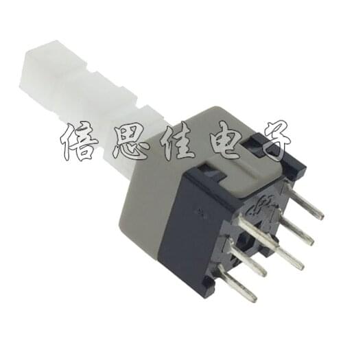 30pcs/Key switch 8.5X8.5MM Self-locking switch Key switch Double row 6 Pin 8.5*8.5MM Handle high 22MM