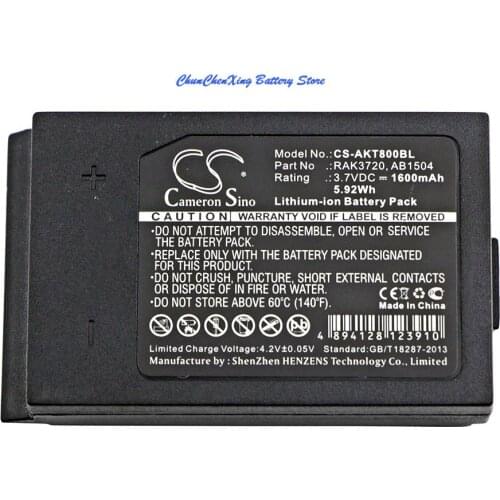 Cameron Sino 1600mAh Battery RAK3720 for Akerstroms Jupiter/Mercury 10b/10bd, 8b, 12b/12bd
