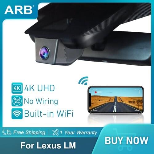 Car Dvr for Lexus LM 2020 2021 ARB WiFi Dash Cam 4K Ultra HD Hidden Mini Camera Night Vision Modification Accessories