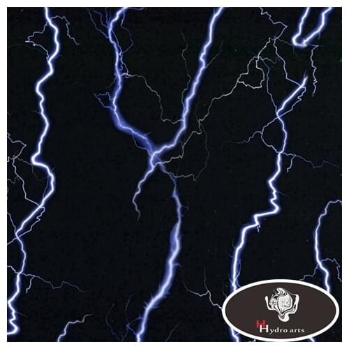 Free Shipping lightning design Hydrographic Film Water Transfer Printing Film Car decoration 50cm*10m aqva print HFD064