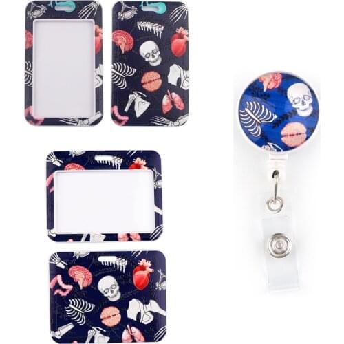 BH1524 Blinghero New Human Organs Design Silicone Retractable Student Nurse Doctor Badge Reel Clip Card Badge Holder accessory