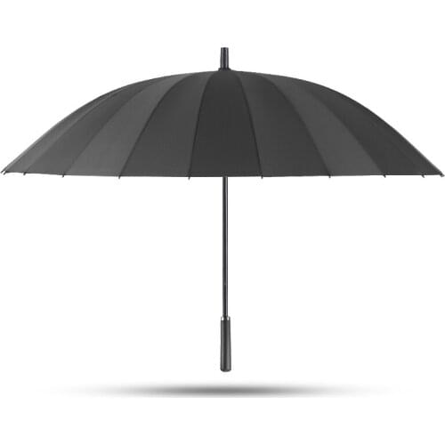 Large Women umbrella Rain Women 24K Windproof male Walking Stick Umbrellas Men Sun Paraguas Colorful Parasol Cane 50RR072