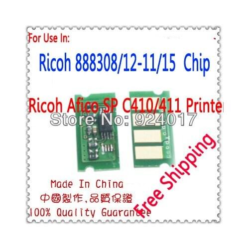For Ricoh Aficio SP C410DN C411DN C420DN CL4000DN Copier Toner Chip,For Ricoh 888308 888309 888310 888311 Toner Cartridge Chip