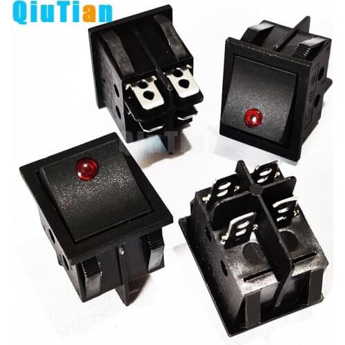KCD4 Rocker Switch Power Switch ON-OFF 2 Position 4P Electrical equipment With Light Switch 16A 250VAC/ 20A 125VAC boat switch